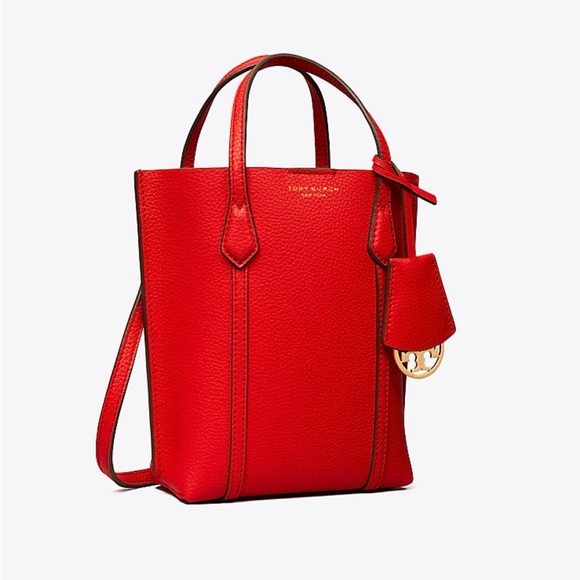 **SOLD** Tory Burch Red Perry Mini Tote Crossbody - Picture 13 of 14